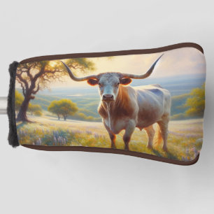 Spring Texas longhorn cow Golf Head Cover