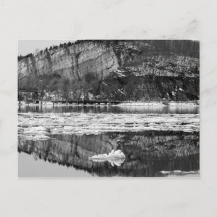 Spring Thaw Black and White Postcard