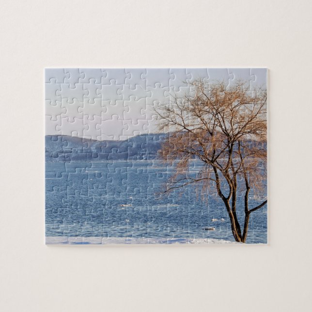 Spring Thaw, Steamboat Dock Jigsaw Puzzle (Horizontal)