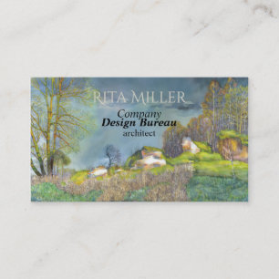 Spring thunderstorm business card