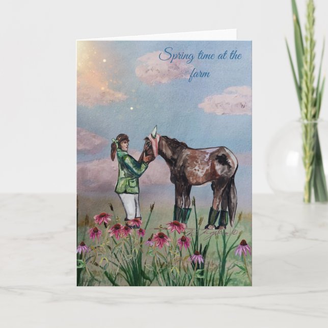 Spring time at the farm number three invitation (Front)