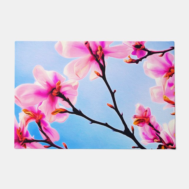 Spring Time Blossoms Doormat (Front)