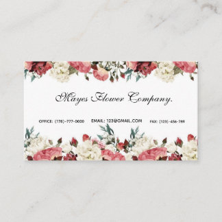 Spring time business card