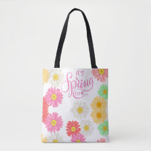 SPRING TIME CANVAS TOTE BAG