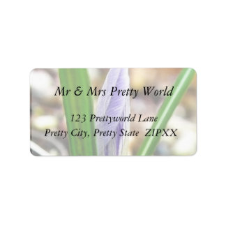 Spring Time!  Crocus Bud Label