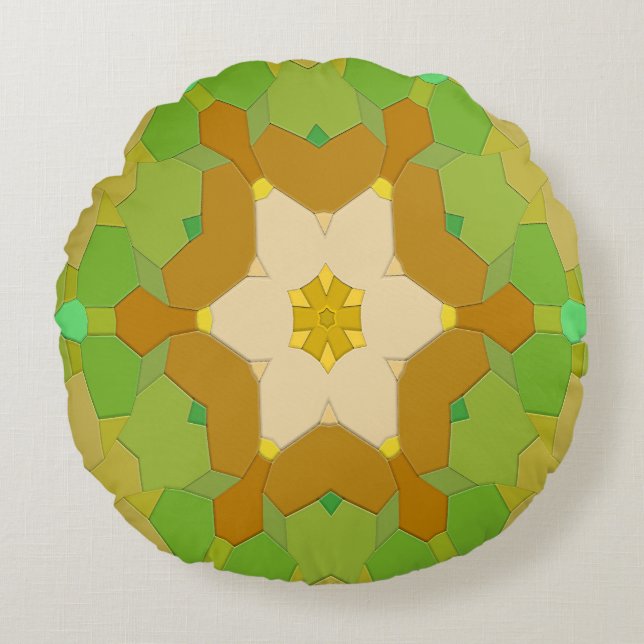 Spring time delight star... round cushion (Front)