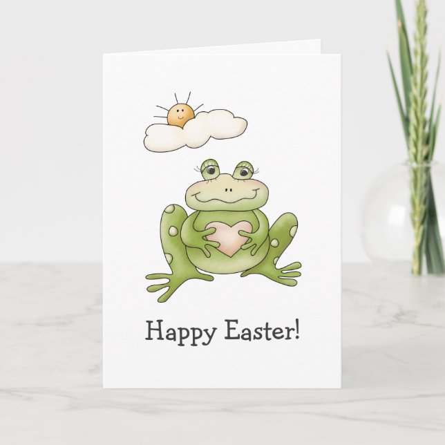 Spring Time · Frog Holiday Card (Front)
