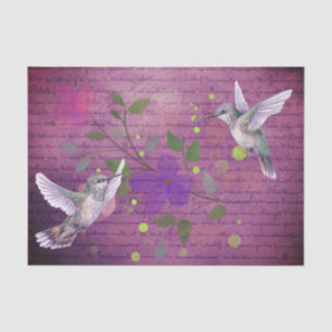 Spring time Hummingbird decoupage Tissue Paper