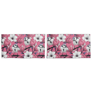 Spring time in pink pillowcase