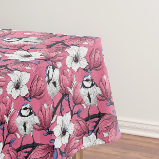 Spring time in pink tablecloth (In Situ)