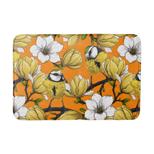 Spring time in yellow bath mat (Front)