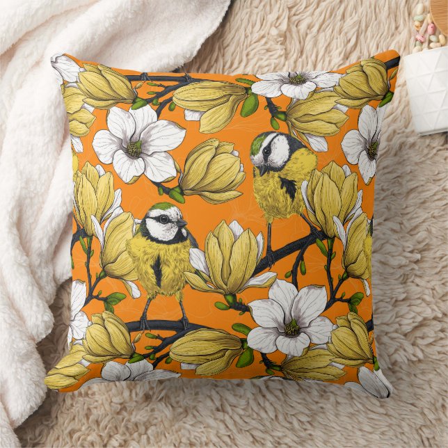 Spring time in yellow cushion (Blanket)