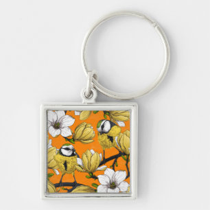 Spring time in yellow key ring