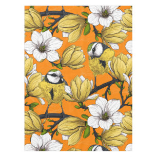 Spring time in yellow tablecloth