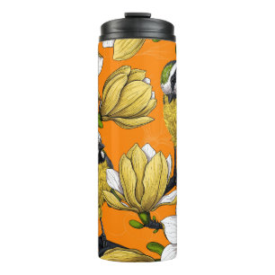 Spring time in yellow thermal tumbler