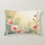 Spring time watercolor decorative cushion<br><div class="desc">Spring time is here!</div>