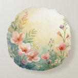 Spring Time watercolor Round Cushion<br><div class="desc">spring time is here!</div>