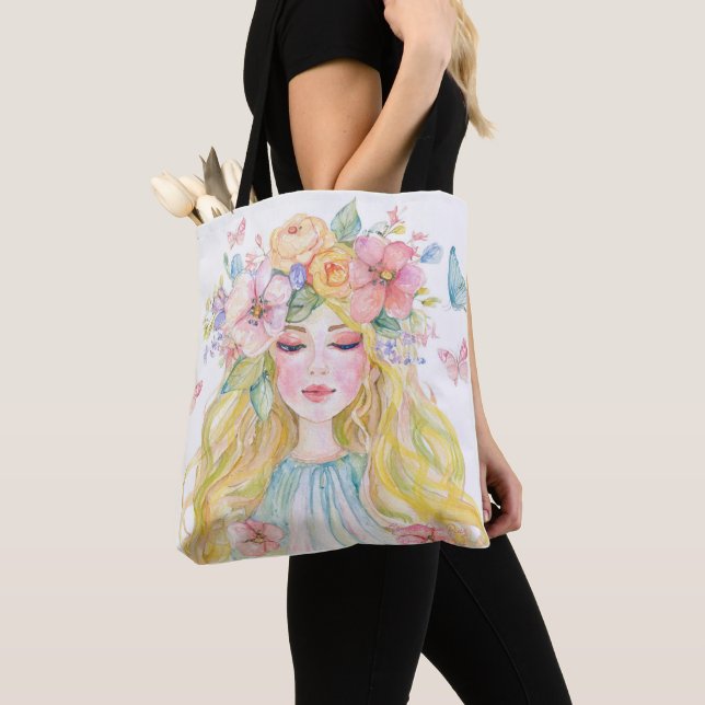 Spring Tote Bag (Close Up)