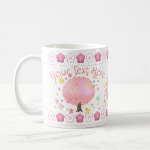 Spring Tree & Birds Custom Coffee Mug