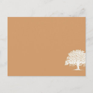 Spring Tree Brown/White Wedding Place Card