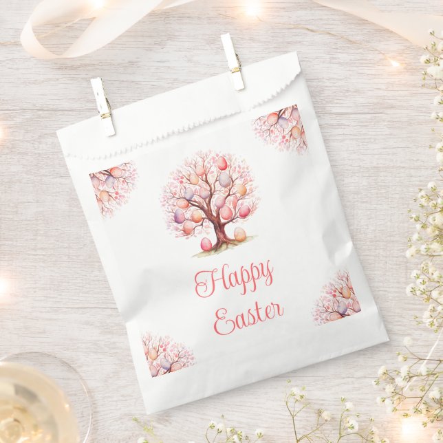 Spring Tree Easter Egg Hunt Favour Bags (Clipped)