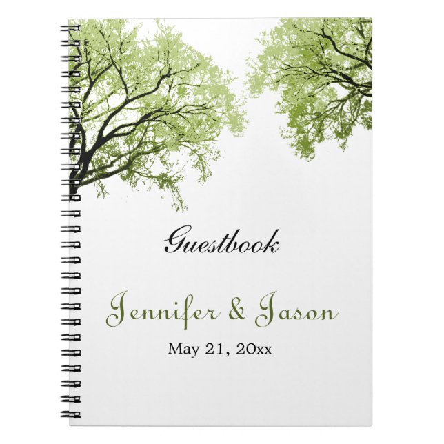 Spring Trees 2 - Notebook - Guestbook (Front)