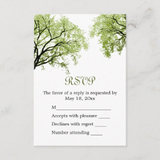 Spring Trees 2 - RSVP Card