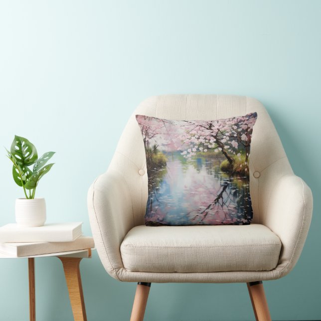 Spring Trees River Cushion (Chair)