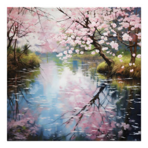 Spring Trees River Photo Print