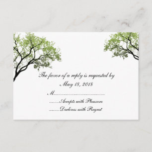 Spring Trees RSVP Cards