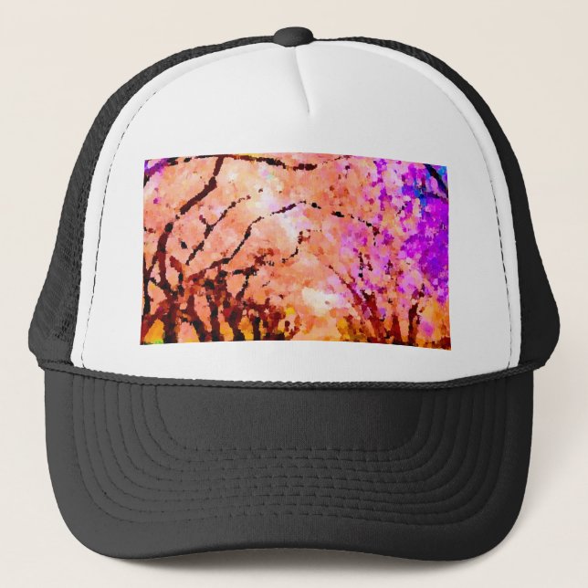 Spring Trees Trucker Hat (Front)