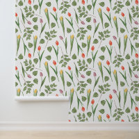 Spring Tulip Botanical Pattern
