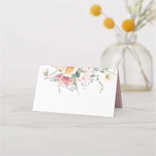 Spring Tulip Floral Place Cards