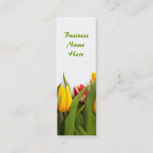 Spring Tulip Garden Bookmark Business Cards