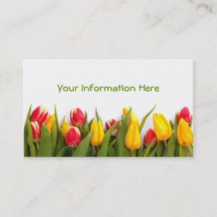 Spring Tulip Garden Business Cards