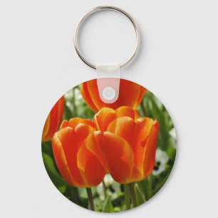 Spring Tulip Garden Key Ring