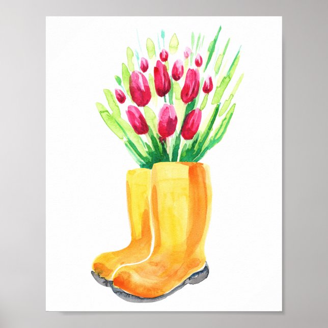 Spring tulip poster (Front)