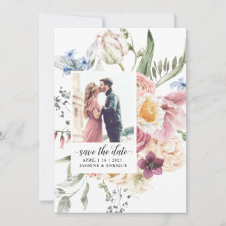 Spring Tulip Watercolor Bouquet | Photo Save The D Save The Date