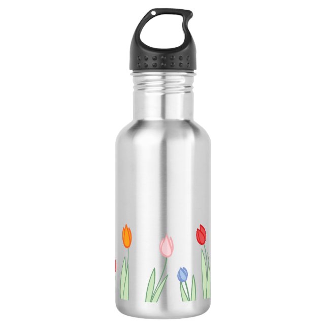 Spring Tulips 710 Ml Water Bottle (Front)