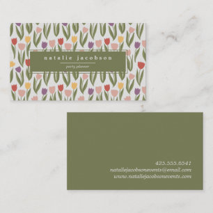 Spring Tulips Business Card