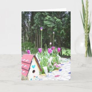 spring tulips card