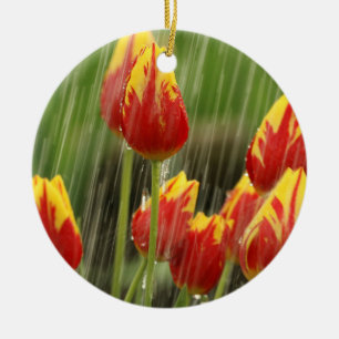 Spring Tulips Ceramic Tree Decoration