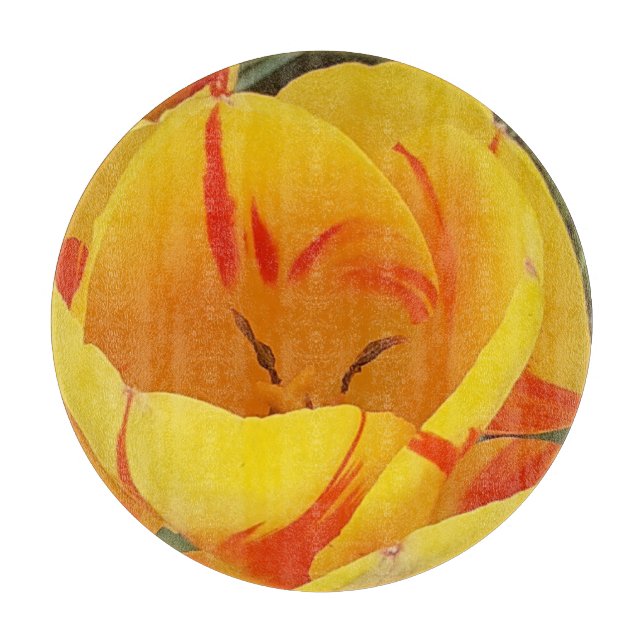 Spring Tulips Chopping Board (Front)