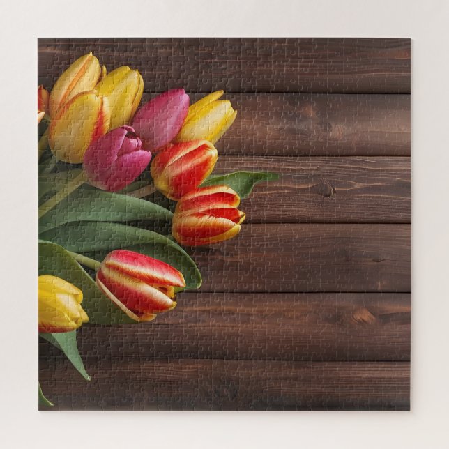 Spring tulips for Valentines day Jigsaw Puzzle (Vertical)
