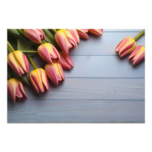 Spring tulips for Valentines day Photo Print