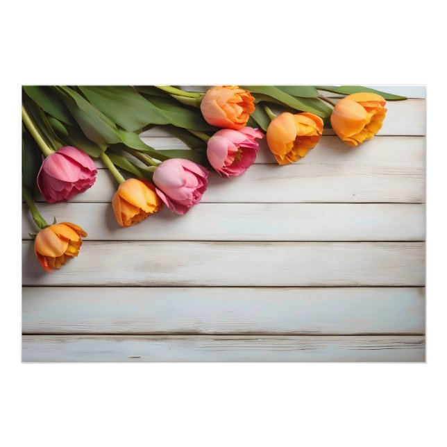 Spring tulips for Valentines day Photo Print (Front)