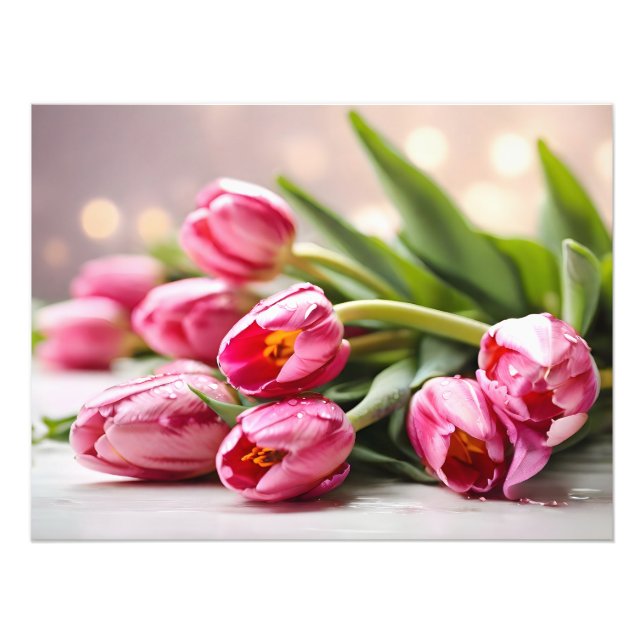 Spring tulips for Valentines day Photo Print (Front)