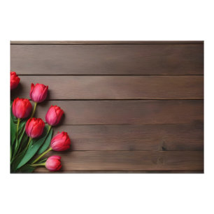 Spring tulips for Valentines day Photo Print