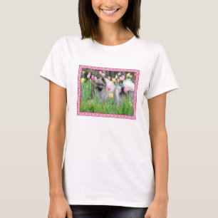 Spring Tulips Keeshond Tshirt
