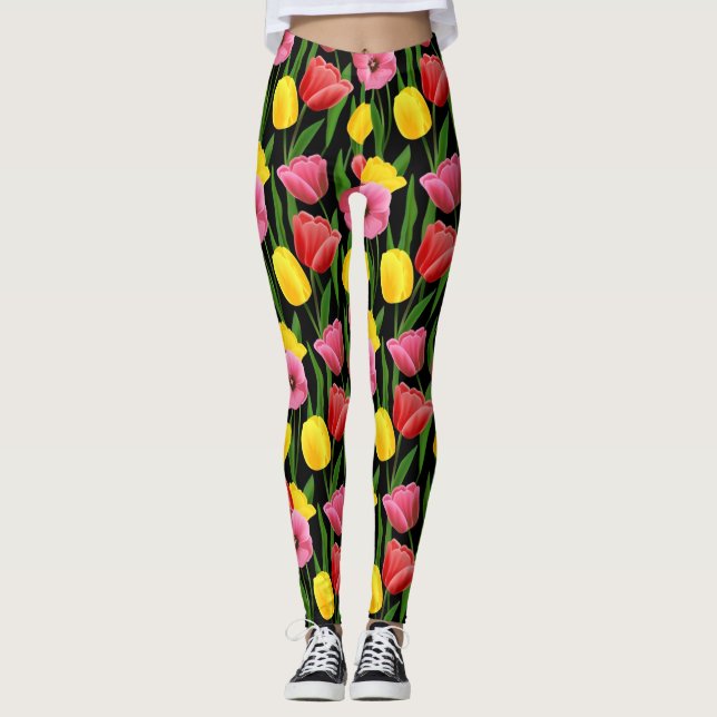 Spring Tulips Leggings (Front)